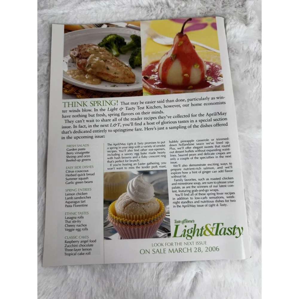Lot of 3‎ Taste of Home Light & Tasty and Healthy Cooking Magazines 2005 2006